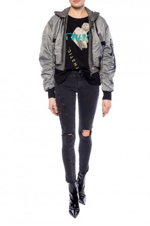 Sweatshirt-effect cropped jacket, zdjęcie 2 Sweatshirt-effect cropped jacket od Diesel